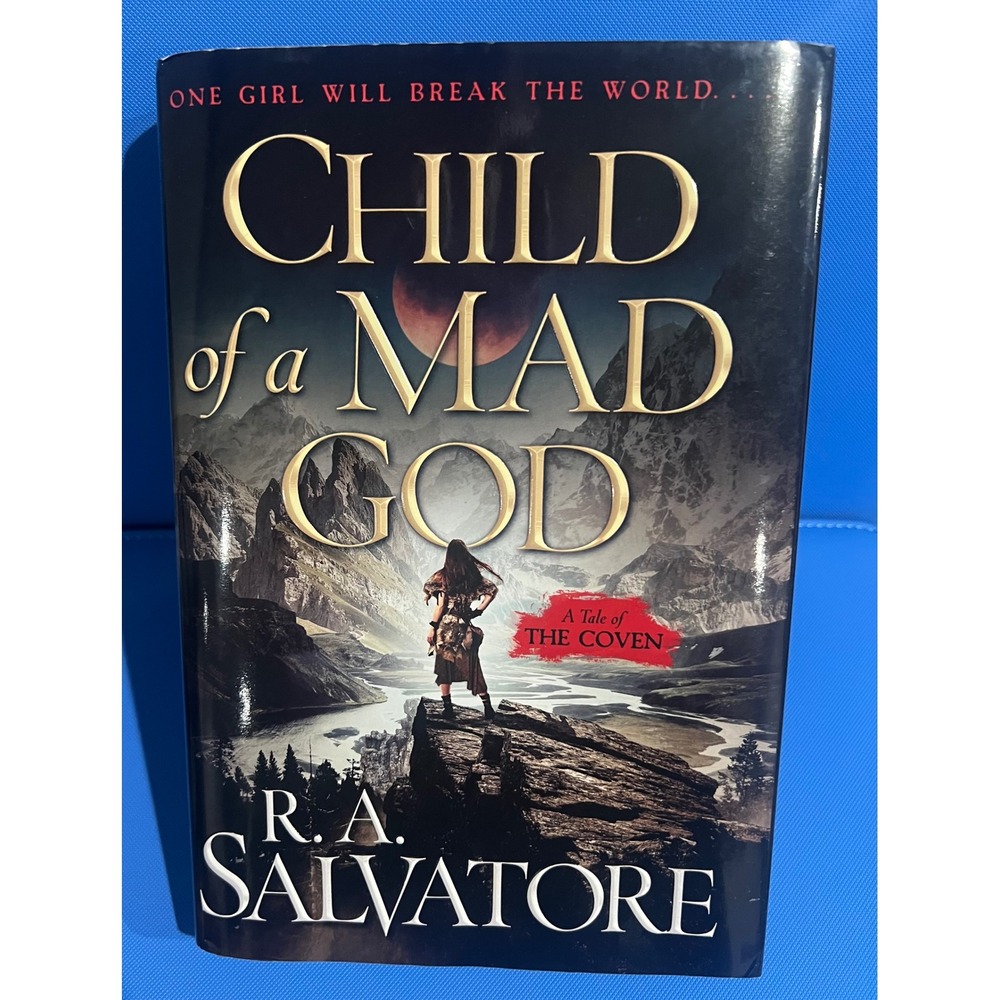 Child of a Mad God R.A. Salvatore Signed First Edition Hardcover Coven Fantasy